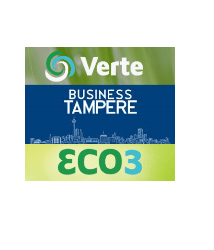 Verte Oy, ECO3, Business Tampere logos